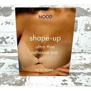 NOOD Shape Up Adhesive Bra Womens C #5 Soft Tan Strapless Ultra Thin‎ Invisible